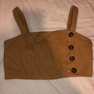Brown tank crop top, excellent condition